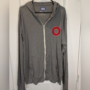 Phish Zip Up Hoodie Gray Donut Logo Official Merch Lightweight Size 2XL NWOT